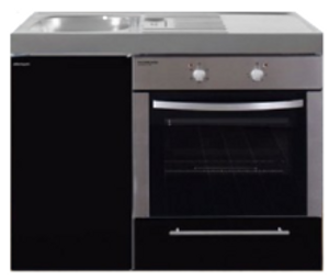 MKB 100 Zwart metalic met oven RAI-9542