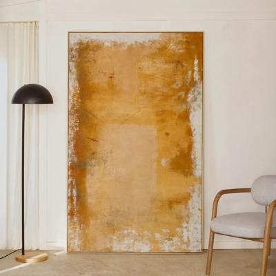 Kave Home Schilderij 'Selnar' XXL 120 x 200cm, kleur Mosterdgeel