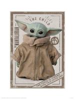 Kunstdruk Star Wars - The Mandalorian - The Child 30x40cm