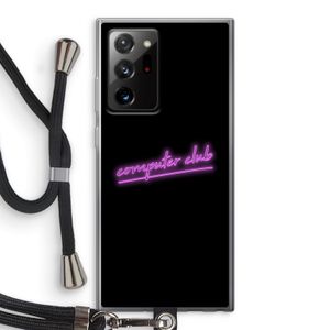 Vice Black: Samsung Galaxy Note 20 Ultra / Note 20 Ultra 5G Transparant Hoesje met koord
