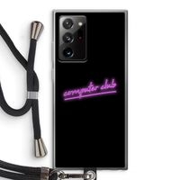 Vice Black: Samsung Galaxy Note 20 Ultra / Note 20 Ultra 5G Transparant Hoesje met koord