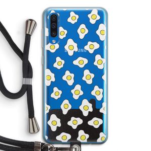 Spiegeleitjes: Samsung Galaxy A50 Transparant Hoesje met koord