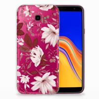Smartphone hoesje Samsung Galaxy J4 Plus (2018) Watercolor Flowers