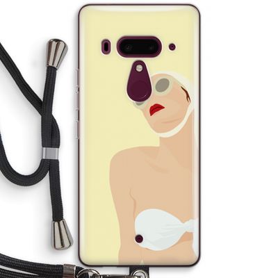 Summer: HTC U12+ Transparant Hoesje met koord