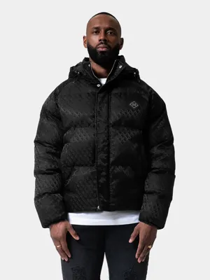 XPLCT Mono Puffer Winterjas Heren Zwart - Maat L - Kleur: Zwart | Soccerfanshop