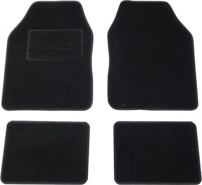 Carpoint automattenset malibu universeel textiel zwart 4 delig