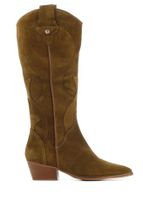 HABOOB Dames Laarzen in Suede (Cognac) - thumbnail