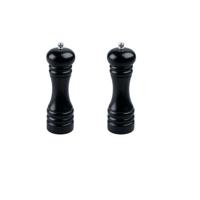 Set van 2 handmatige pepermolens - FACKELMANN PROFESIONAL - 18 cm - Zwart Set van 2 handmatige pepermolens - FACKELMANN PROFESIONAL - 18 cm - Zwart