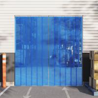 VidaXL Deurgordijn 200x1,6 mm 10 m pvc blauw