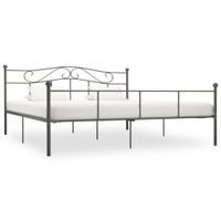 Bedframe metaal grijs 180x200 cm