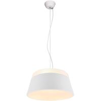 LED Hanglamp 3-lichts Rond Mat Wit - Aluminium E27 Fitting
