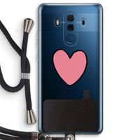 Hartje: Huawei Mate 10 Pro Transparant Hoesje met koord
