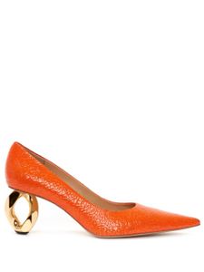 JW Anderson escarpins en cuir à talon biseauté - Orange