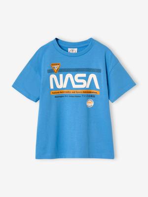 NASA® T-shirt Azur voor jongens azuurblauw