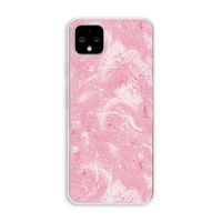 Abstract Painting Pink: Pixel 4 XL Transparant Hoesje