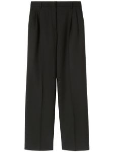 Burberry pantalon en laine à coupe ample - Noir