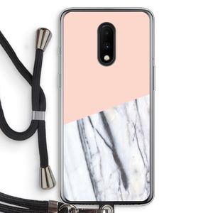 A touch of peach: OnePlus 7 Transparant Hoesje met koord