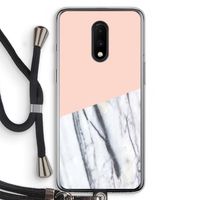 A touch of peach: OnePlus 7 Transparant Hoesje met koord