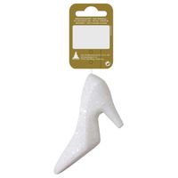 1x Kersthangers witte hakken/pumps 10 cm kerstboomversiering