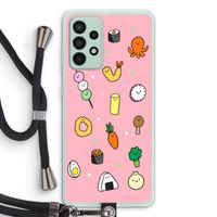 Happy bento friends: Samsung Galaxy A52s 5G Transparant Hoesje met koord