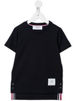 Thom Browne Kids t-shirt en jersey à manches courtes - Bleu