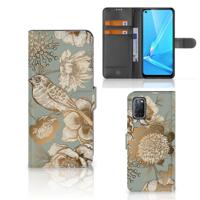 Hoesje voor OPPO A72 | OPPO A52 Vintage Bird Flowers Hoesje voor OPPO A72 | OPPO A52 Vintage Bird Flowers