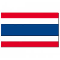 Landen thema vlag Thailand 90 x 150 cm feestversiering
