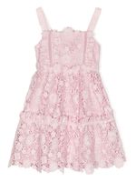 Self-Portrait Kids robe courte en dentelle - Rose - thumbnail