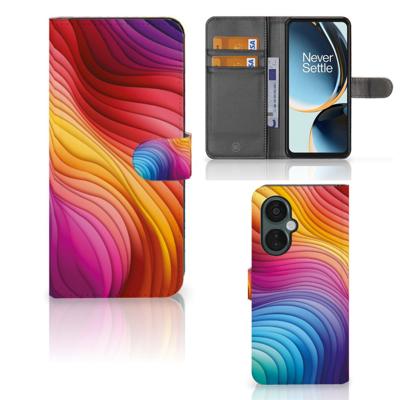 Book Case voor OnePlus Nord CE 3 Lite Regenboog