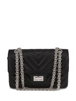 CHANEL Pre-Owned mini sac porté épaule Chevron 2.55 - Noir