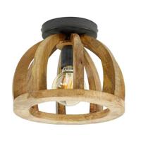 AnLi Style Plafondlamp gebogen houten spijl