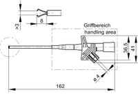 SKS Hirschmann KLEPS 2600 Veiligheids-krokodilklem Steekaansluiting 4 mm CAT II Rood - thumbnail