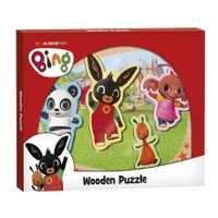 Bambolino Toys Houten Vormenpuzzel, 5st. - thumbnail