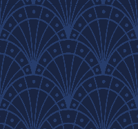 Art deco halve cirkels donkerblauw behang Art deco halve cirkels donkerblauw behang