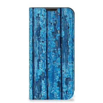 Samsung Galaxy Xcover 6 Pro Book | Wallet Case | Wood Blue Samsung Galaxy Xcover 6 Pro Book | Wallet Case | Wood Blue