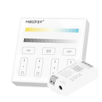 Draadloos milight touch wandpaneel & wifi controller voor dual white led strips - complete set