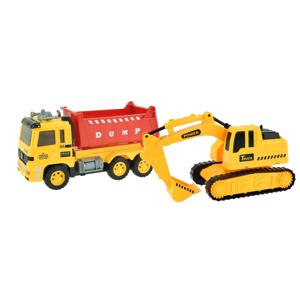 Toi-Toys & Trucks Kiepwagen met Graafmachine