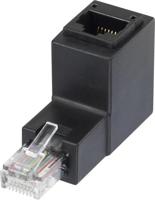 Renkforce RJ45 Netwerk Adapter CAT 5e [1x RJ45-stekker - 1x RJ45-bus] 0.00 m Zwart - thumbnail