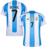 Argentinië Authentic Heat.RDY Shirt Thuis 2024-2025 + De Paul 7 - thumbnail