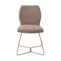 Jesper Home Ikata eetkamerstoel Mocha Mist beehive gold