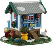Lemax backyard chicken coop kerstdorp tafereel Caddington Village 2025