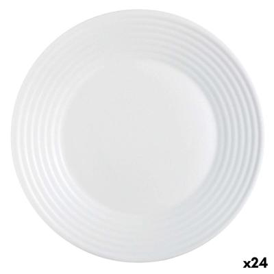Onderbord Luminarc Harena Wit Glas (Ø 27 cm) (24 Stuks)