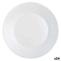 Onderbord Luminarc Harena Wit Glas (Ø 27 cm) (24 Stuks)