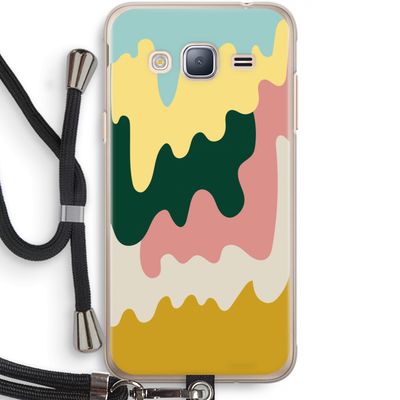 Baar B: Samsung Galaxy J3 (2016) Transparant Hoesje met koord