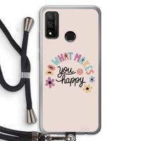 Happy days: Huawei P Smart (2020) Transparant Hoesje met koord