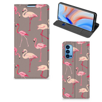 OPPO Reno4 Pro 5G Hoesje maken Flamingo - thumbnail