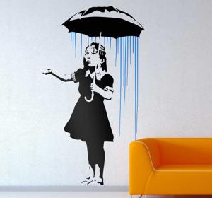 Graffiti Muursticker Ontwerp Banksy