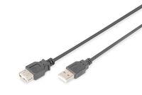 Digitus AK-300202-018-S USB-kabel 1,8 m USB 2.0 USB A Zwart