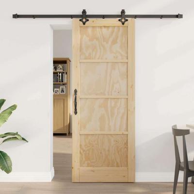 Schuifdeur met Hardware Set 'ORKDAL'van Massief Vurenhout