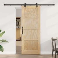 Schuifdeur met Hardware Set 'ORKDAL'van Massief Vurenhout